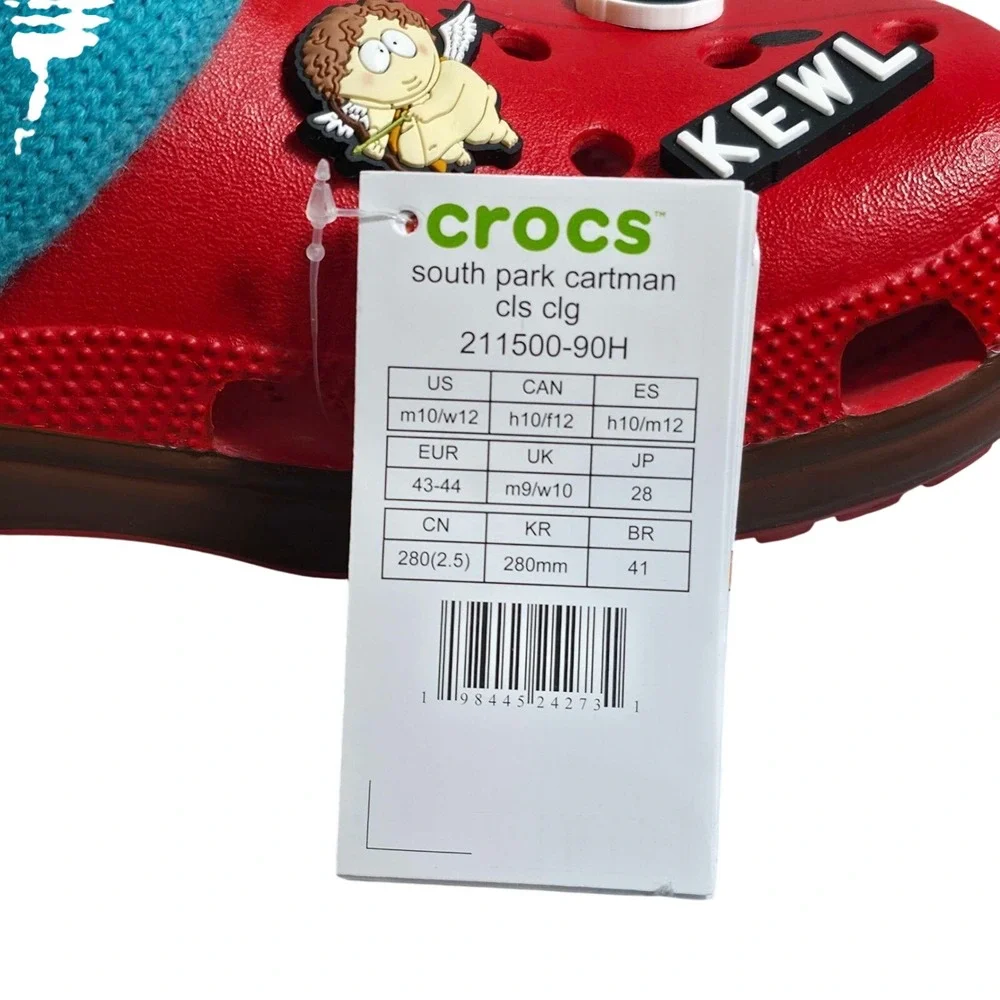 Crocs South Park Eric Cartman Classic Clogs‎ Size Men's 10 Women's 12 211500-90H